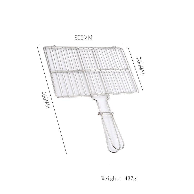 Barbecue Tool Barbecue Clip Grilled Fish Clip Square Stainless Steel Barbecue Net Accessories Household Clip BBQ Tools