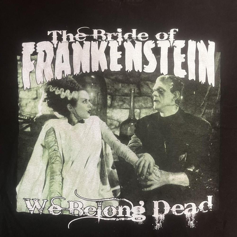 Reprint Bride of Frankenstein black cotton t-shirt Short Sleeve tee Unisex T-Shirt XXXXL