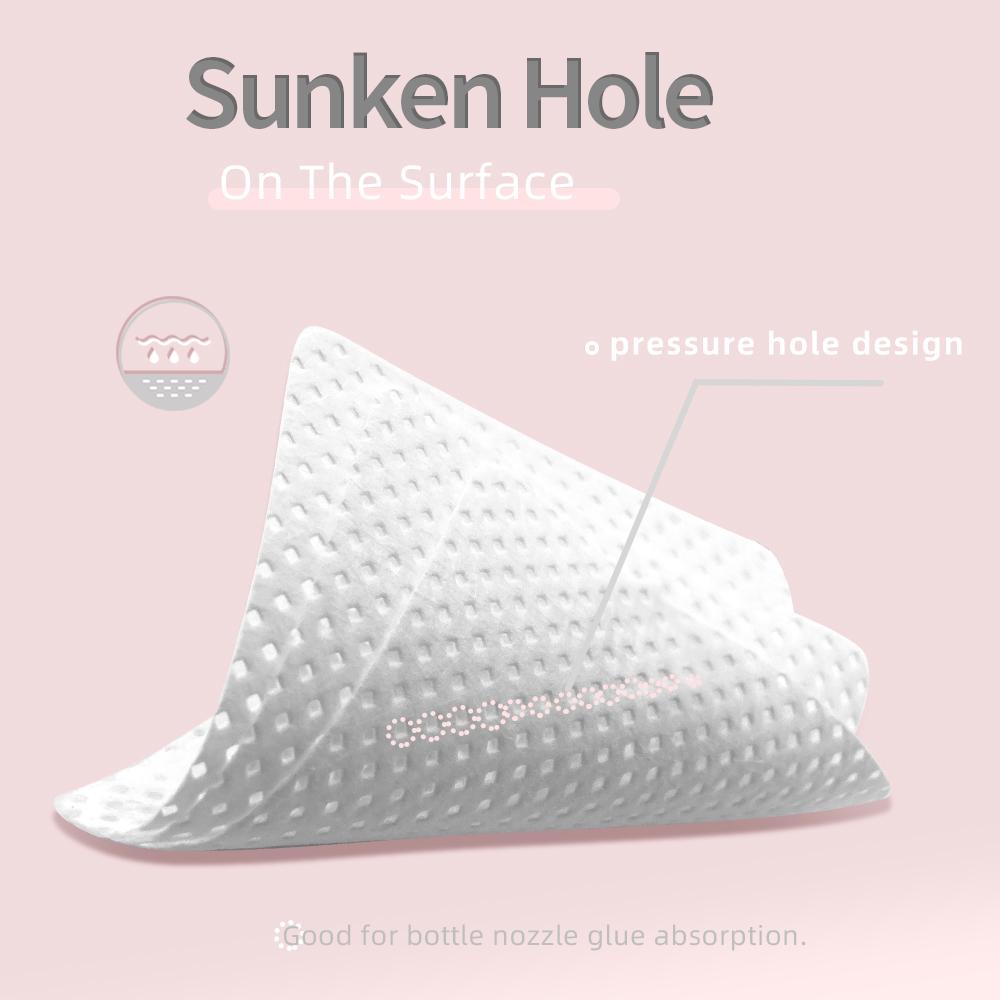 Wimpernverlängerungs-Kleberdüsen-Reinigungstücher, Papier, NAGARAKU-Baumwoll-Kleberflaschen-Mundreinigungsentferner, Papierreiniger-Pads