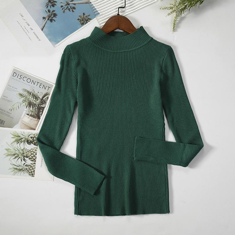 Women Turtleneck Sweater Knitted Soft Pullovers Cashmere Jumpers Basic Solid Soft Sweaters Women Autumn Winter Casual Top