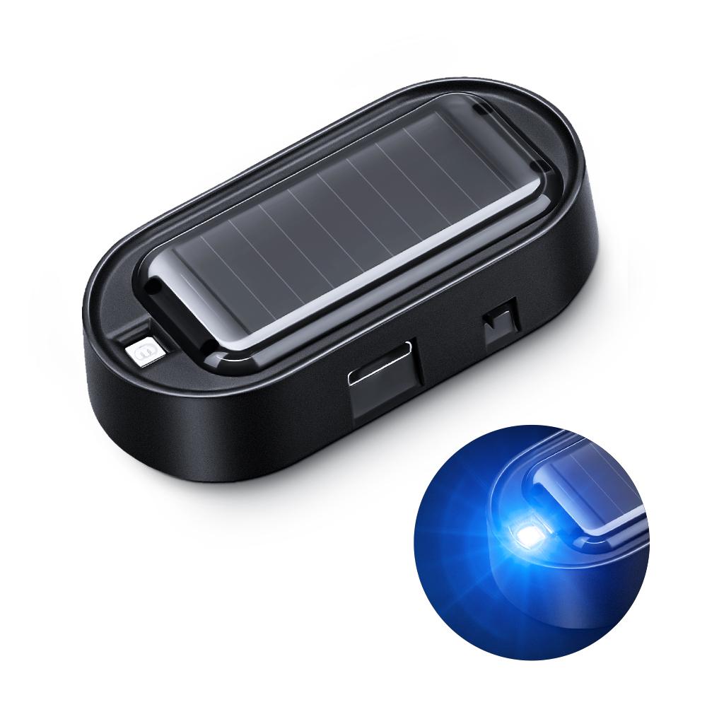 Extractme Simulation car solar anti-theft light car simulation immobiliser car alarm LED simulation warning light burst flash black