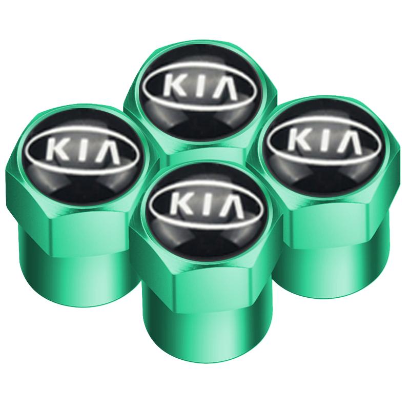 4pcs Car Wheel Tire Valve Caps Dust Accessories For KIA Sportage Rio Ceed Picanto K5 K9 Sorento auto Accessories styling sdvc80
