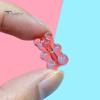 100 Pcs Colorful Bear Beads Clear Acrylic Colored Bear Beads Mini Bear Charms for Bracelet Necklace DIY Crafts Jewelry Making Supplies
