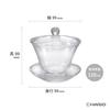 HARIO Glass Lidded Bowl HARIO Microwave and Dishwasher Safe Made in Japan Suitable for Side Microwave All Glass Stylish and Cute Tea Set Perfect for