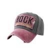 American Rock Alphabet Baseball Cap Women's Wide Brim Big Face Showing Face Small Cap Men's Big Head Circumference Soft Top Hat