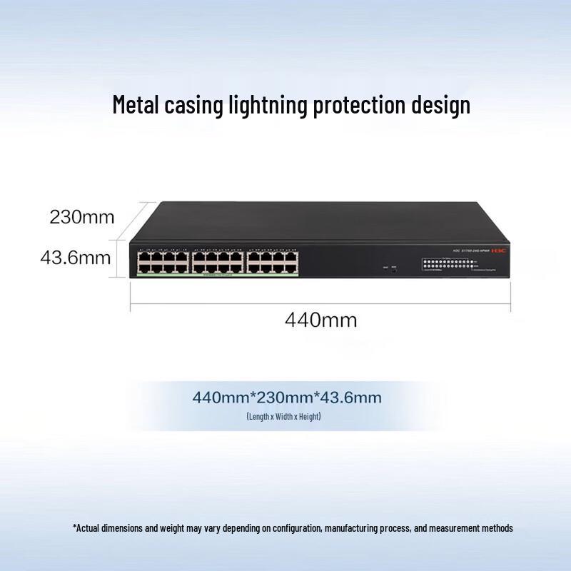 H3C S1750-24G-HPWR Enterprise 24-Port Gigabit PoE Managed Switch