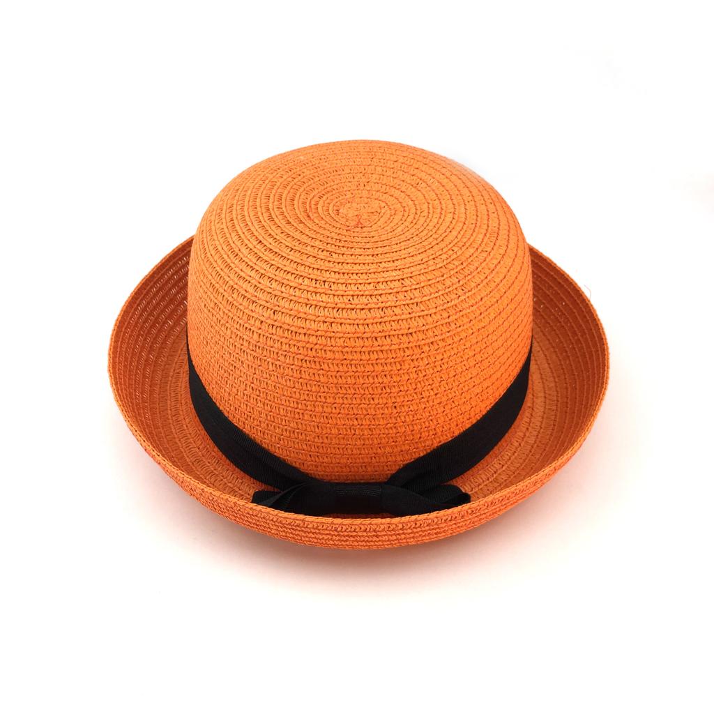 Parent-child Bowknot Children Breathable Hat Straw Hat Kids Hat Boy Girls Cap Summer Outdoor Beach Sunhat Suit Panamanian style