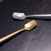 5pcs Silver/gold Coffee Stirring Spoons Long Handle Dessert Scoops Square Teaspoon  Afternoon Tea