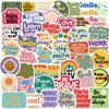 50PCS Positive Affirmation Stickers Harajuku Skateboard Graffiti Decals Luggage Suitcase Bike Gift Phone Bike Colorful Sticker