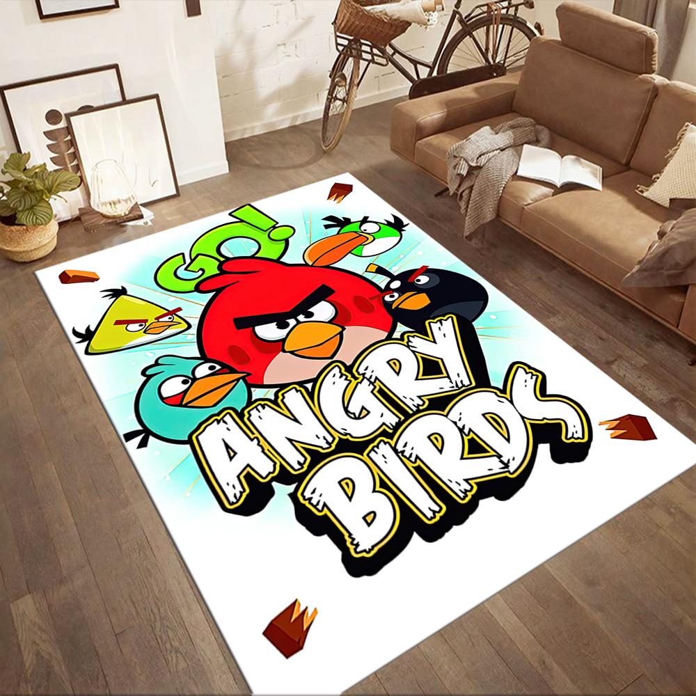 Angry Birds Adventure Square Rugs Are a Great Choice for Living Rooms, Bedrooms, Home Décor, and As Gifts.