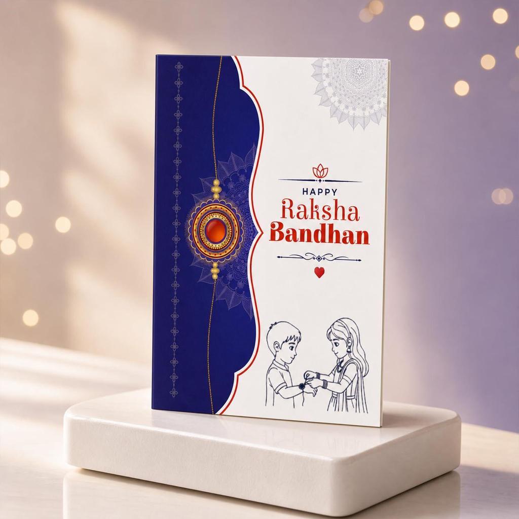 Oblivion Silver Rakhi Set for Brother – 2 Designer Bracelet Rakhis with Premium Pooja Thali,