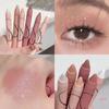 Pärlögonskuggspenna Liggande Silkesmask Highlighterpenna Matt Ögonmakeup Pärlhögblank Uppljusande Glittrig Ögonskuggspenna