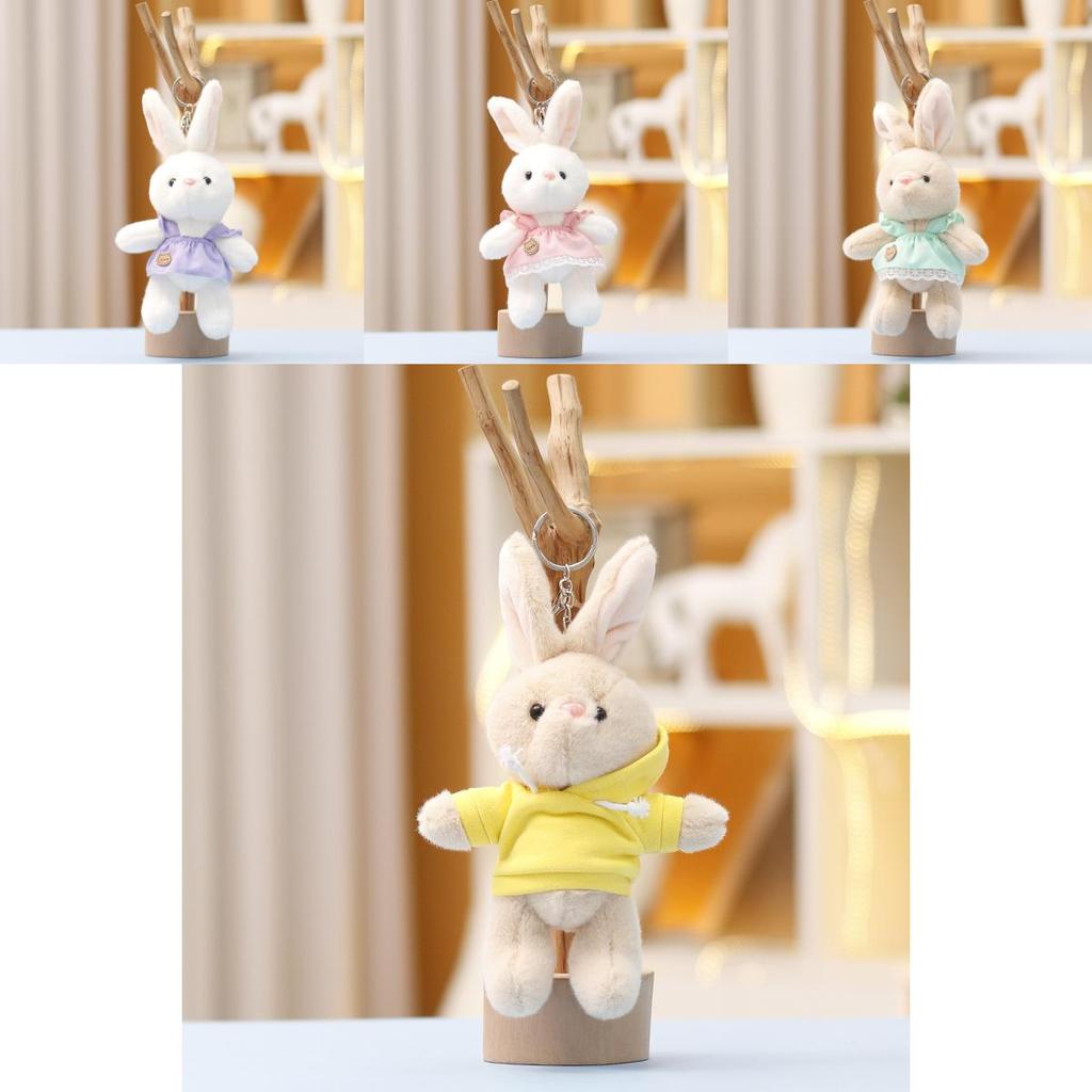 Hettegenser Kanin Plysj Nøkkelring Leke Dukke Søt Gave Til Barn Og Ryggsekkdekorasjon