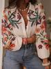 Europäischer Stil Damenbekleidung Frühling und Sommer Lockerer Schnitt Langarm Print Bluse