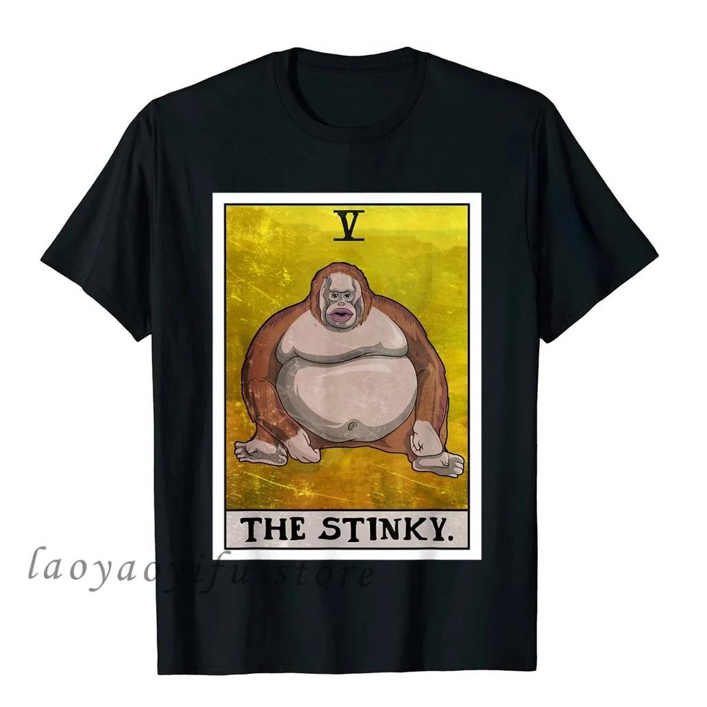 Kawaii Meme Puant Carte de Tarot Oh Oh Singe Puant T-shirt T-shirts Graphiques WoUnisex Unisexe T-shirt Oversize Unisexe Vêtements WoUnisex T-shirt Hauts