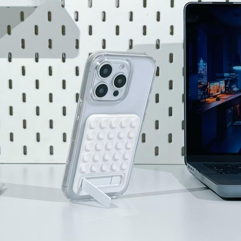 

Крепление для телефона на присоске без рук Сильный клей Мини-наклейка Кронштейн Селфи и видео белый