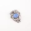 Dark Blue Cat's Eye Gemstone 925 Stamped Silver Jewelry Handmade Stylish Pendant CP-6-48