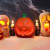 Halloween Lantern: Classic Plastic Led Pumpkin Decoration For Indoor Outdoor Party Home Decor, Powered Halloween