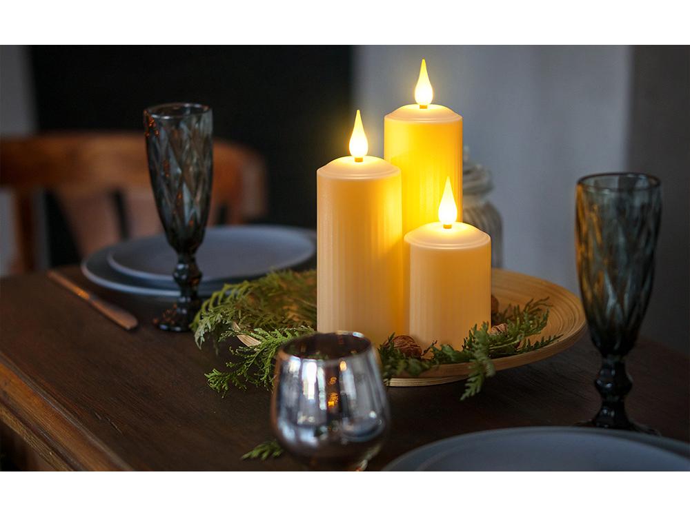 Lumânare LED cu Timer Alimentată de Baterii cu Telecomandă - Efect Romantic de Picătură de Apă pentru Decorul Casei