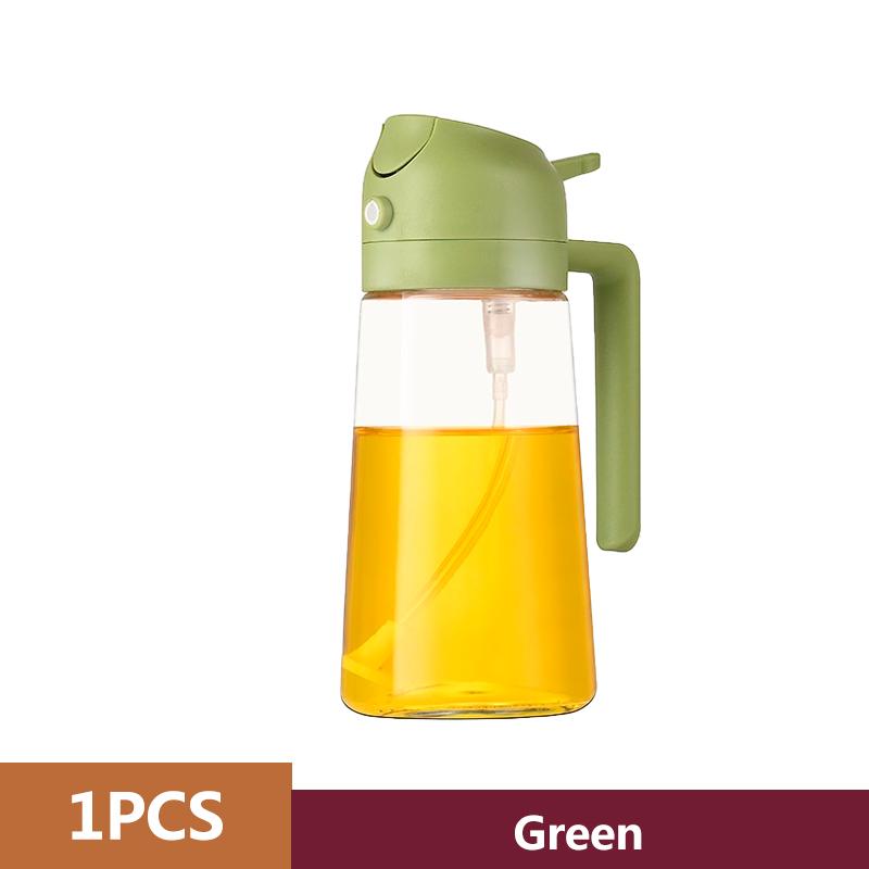 2in1 500ml Plastic Spray Oil Sprayer Bottle Spray Oil Dispenser Oil Jar Cruet BBQ Baking Roasting Picnic Kitchen Tools