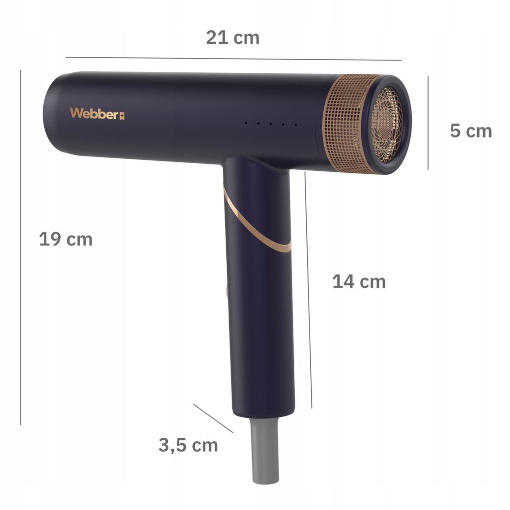 STELLA WEBBER 2000W 4-in-1 Hair Dryer with IONIZATION and Regulation