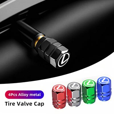 Car Wheel Tire Valve Stem Cover Dustproof Cap Accessories For LS LC RZ IS350 ES300 GS350 CT200h GX460 LX570 RX500h NX300