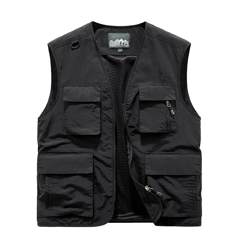 Multi-pocket Work Vest Outdoor Loose Quick-drying Vest Casual All-match Jacket