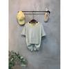 C S In The Room lInen STripe Embroidery ShorT Sleeve T ShirT 4 ColorS
