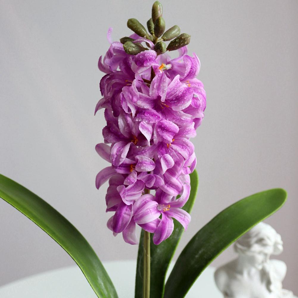 Artificial Hyacinth 3d Realistic Colored Flower Home Garden Fence Restaurant Banquet Hotel Wedding Simulation Decoration Flower