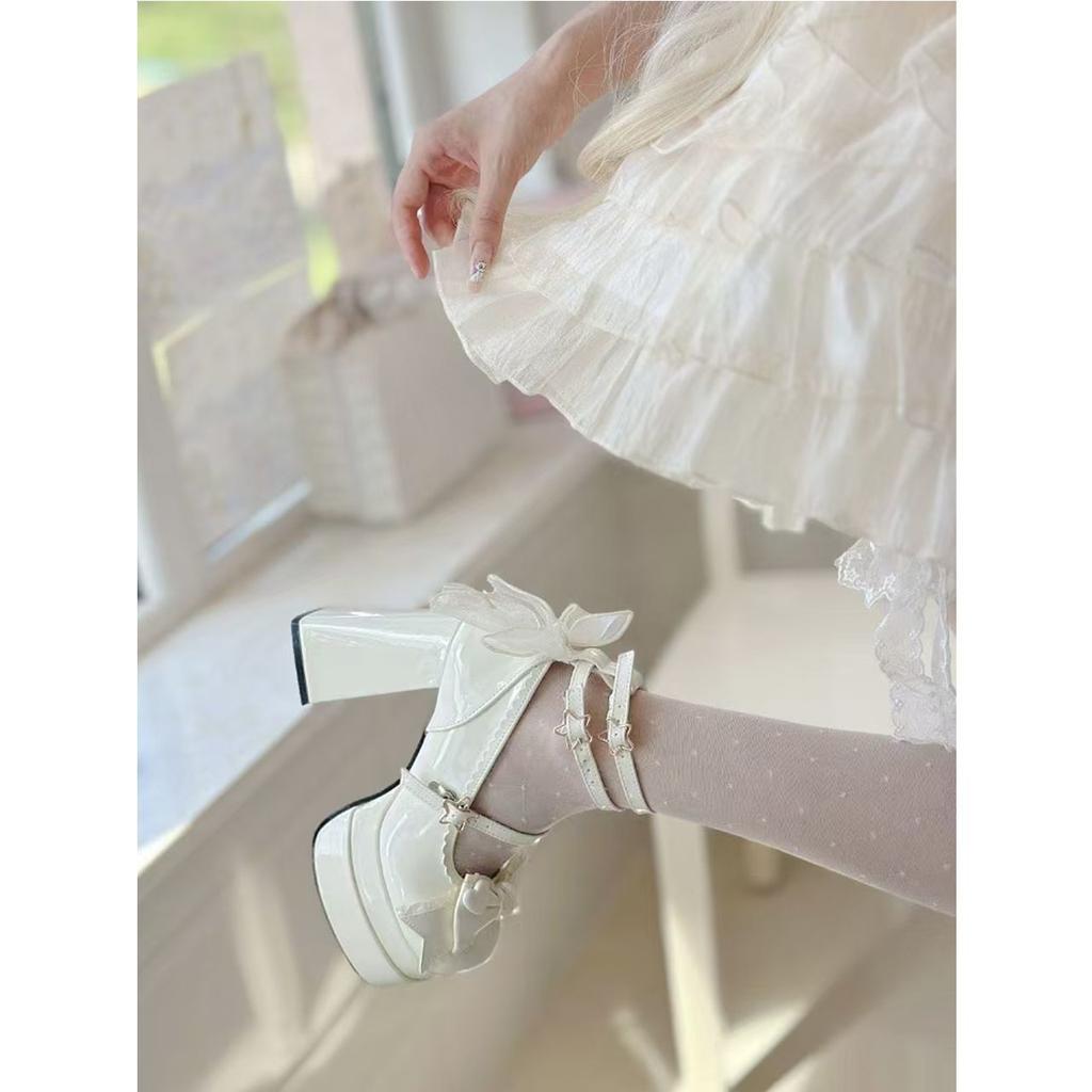 Night Club Platform Women Lolita Pumps Fashion Shallow High Heel Shoes 2025 Spring Autumn Ladies Outdoor Stripper Shoes