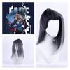 Black Dream Valorant Fade Cosplay Wig With Pointed Beauty For Anime Fans