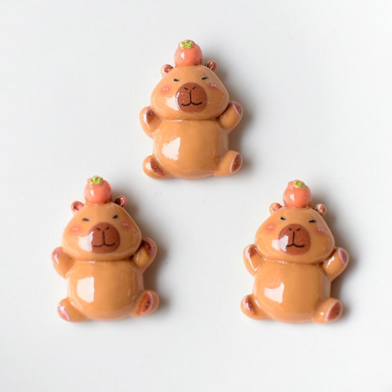 6 ks Kreslené téma zvířat kapybara Sada magnetů na lednici Roztomilé Vtipné Dekorativní magnety na lednici Dekorativní tabule