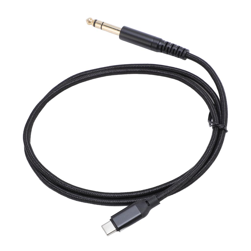 USB C To 6.35mm Male Cable Type C To 1 4 Inch Auxiliary Jack Stereo Audible Adapter Cord for Amplifier Mixer Speaker
