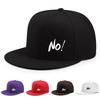 Logo drucken NEIN! Outdoor Spaß Funktionell Lässig Flacher Schirm Baseballkappe Aus der Straße Trendiger Urbaner Stil Herren und Damen Kappe