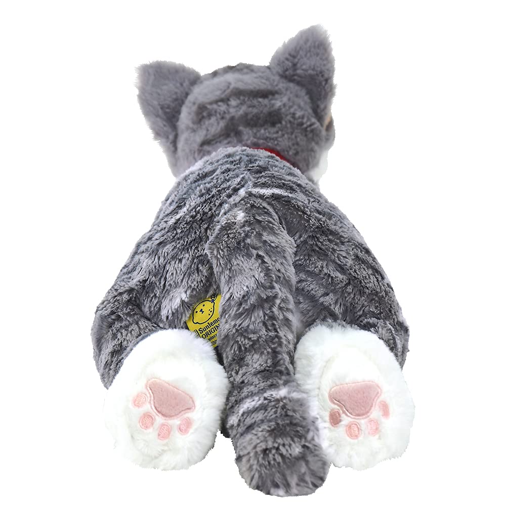 Sun Lemon Knee Cat Sabashiro Medium 18 x 47 x 16cm Stuffed Animal P-7792