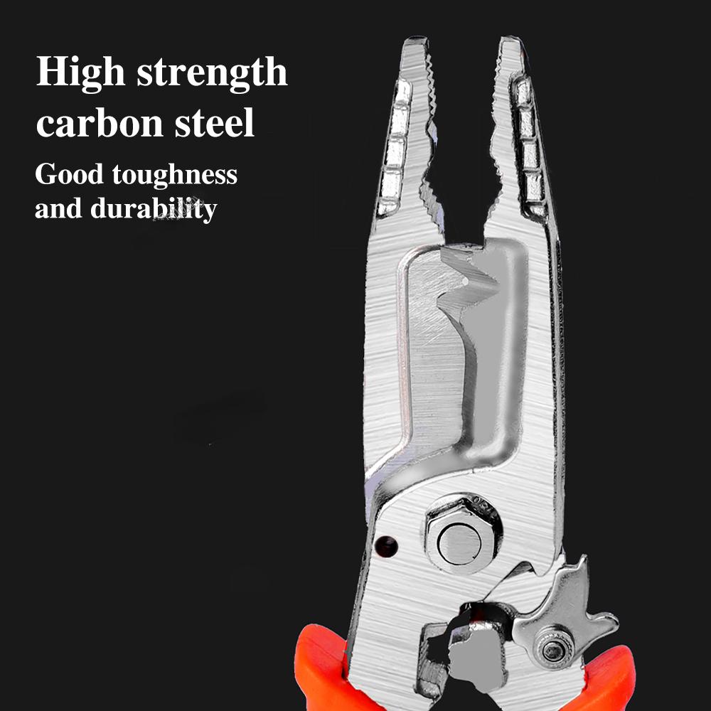 Narzędzie ręczne 10 w 1 Wielofunkcyjny ściągacz izolacji Wytrzymałe uniwersalne szczypce Ściągacz izolacji Obcinak do kabli Narzędzie ręczne do zaciskania końcówek