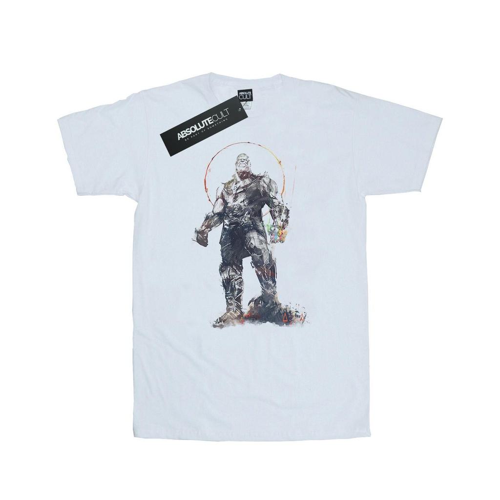 Marvel Mens Avengers Infinity War Thanos Sketch T-Shirt