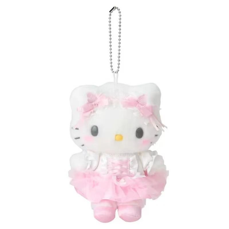 Hello Kitty Ballet Pluche Sleutelhanger Met Kanten Strik Voor Kinderen En Verzamelaars