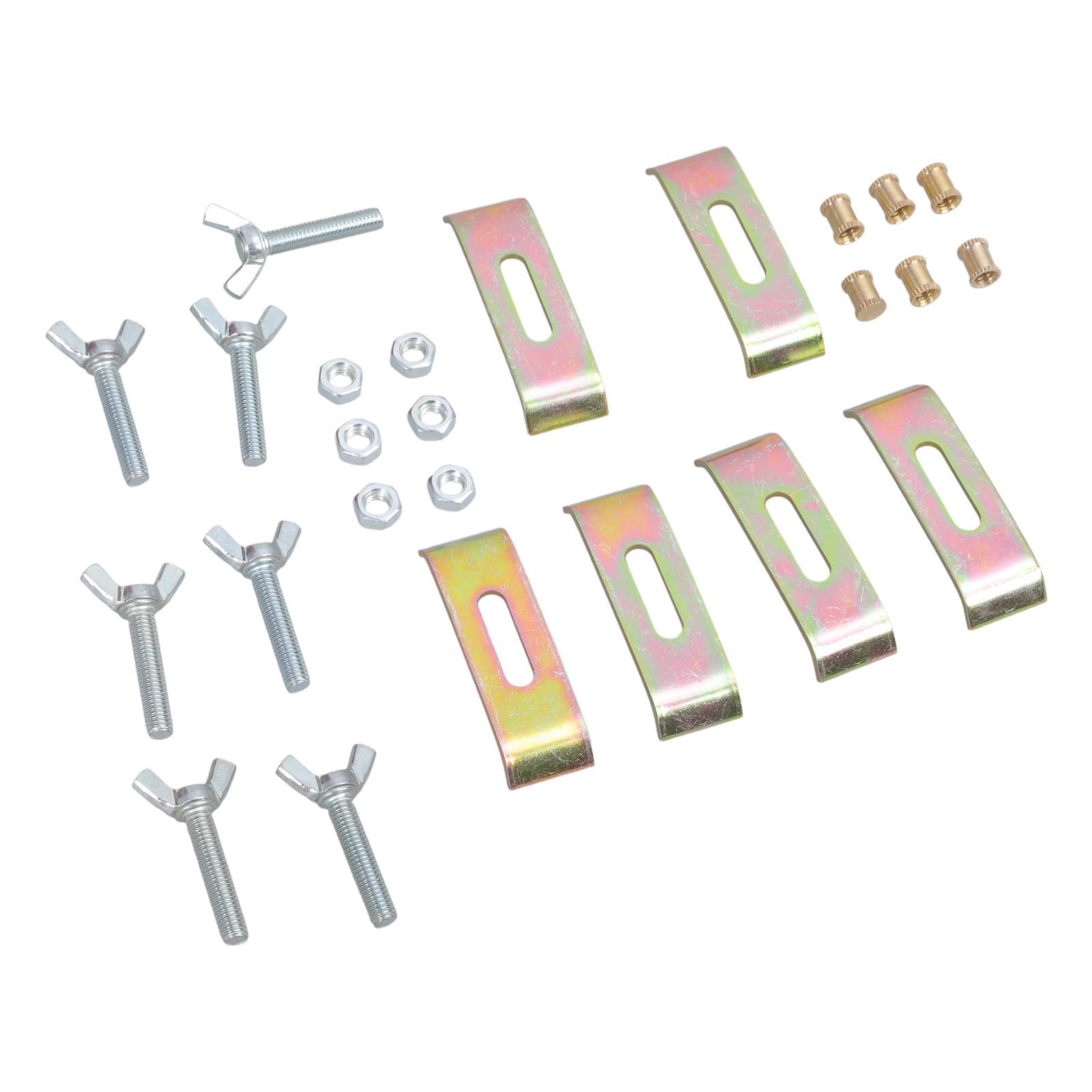 

Набор из 6 кронштейнов для монтажа под столешницу, кухонные и ванные зажимы для раковины, надежная установка, зажимы для монтажа раковины под столешницу для дома