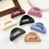 Flexible Soft Rubber Hair Claw Elegant Shark Clip Non-Slip Silicone Hair Accessories Korean Style Women's Fashion Hair Accessories