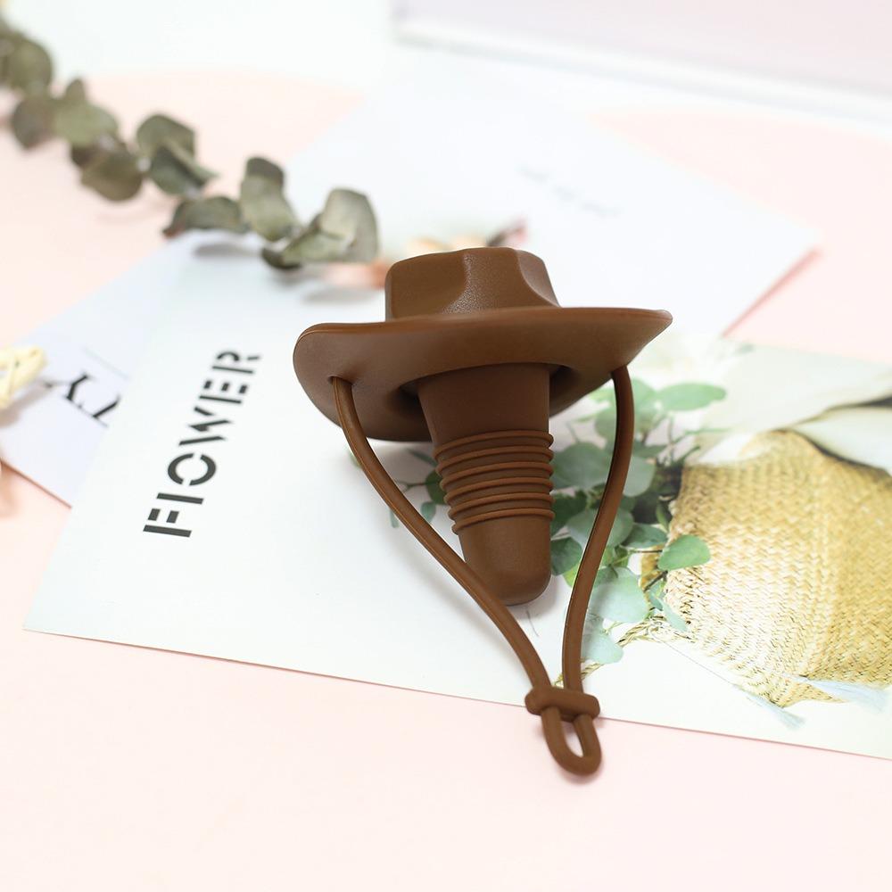 Leak-Proof Cowboy Hat Wine Stopper Reusable Wine Cork Champagne Bottle Stopper  Kitchen