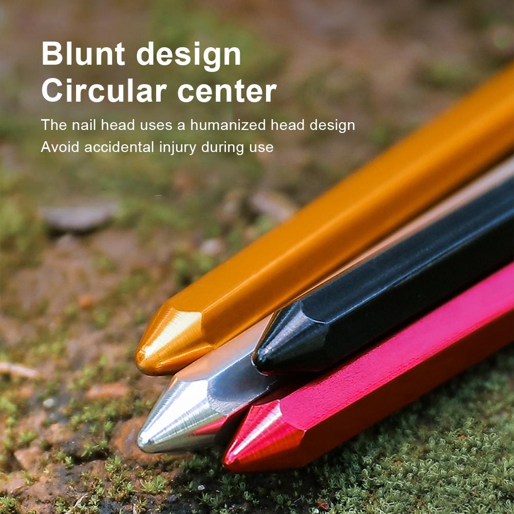 12 sztuk Wbijaków do namiotu 18 cm Wbijaki ogrodowe Stop aluminium Metalowe szpilki do namiotu Zewnętrzne gwoździe do namiotu Akcesoria kempingowe