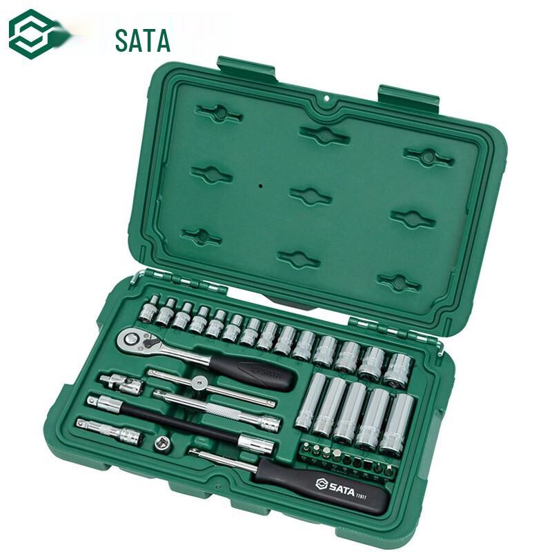 SATA 36-Piece 1/4-inch Drive Socket Tool Set 1/4-inch
