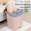 High-Rise Over-the-Knee Foot Soaking Basin with Heat Retention and Massage - Large Portable Household Foot Bath
