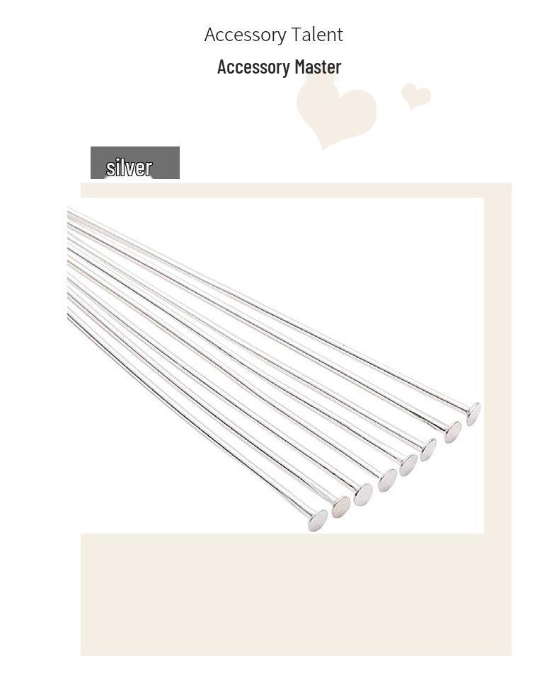 Accesorios para Hacer Joyería DIY Hecha a Mano: Alfileres Planos y de Cabeza T para Collares y Pulseras