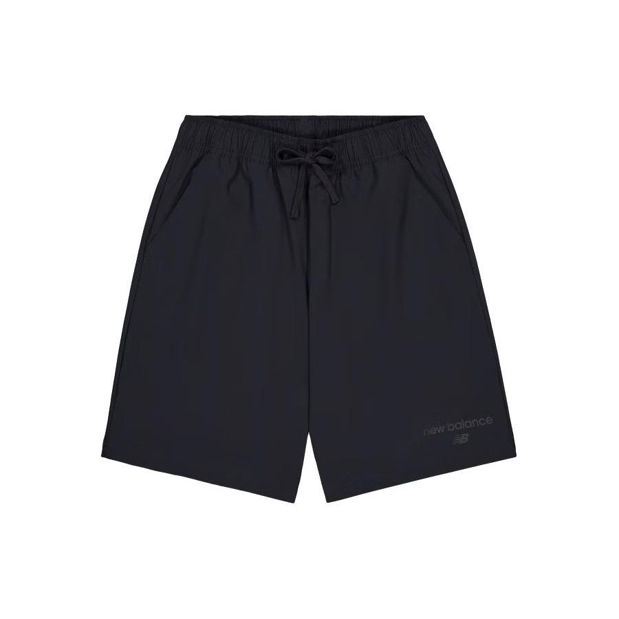New Balance Logo Woven Shorts Asia Sizing  Black  Men s AMS41521-BK XL