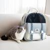 New Cat Bag Out Shoulder Pet Bag Foldable Portable Large-capacity Stereo Pet Backpack.