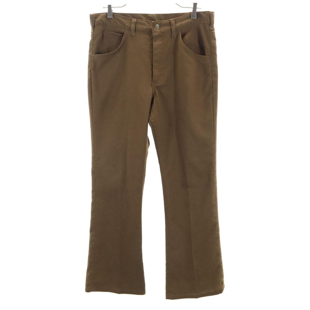 Lee 80s USA made vintage 42 Talon Boot cut pants M Brown Men's Used