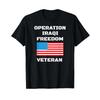 OIF Veteran T Shirt Operation Iraqi Freedom Black Vintage Washed Stylish Breathable Stretched Top For Everyday Wear Comfortable