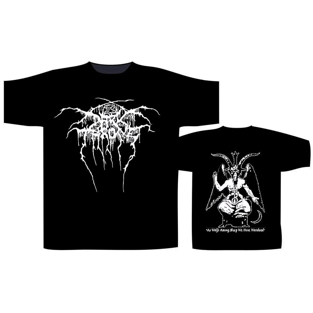 Darkthrone Baphomet Tshirt Black Metal Band S-5XL 2 Sides Unisex T-Shirt